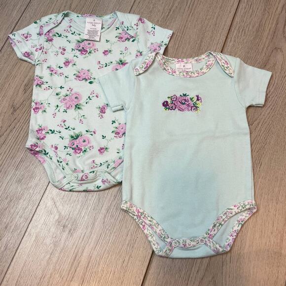 Laura Ashley Baby 3-6 month Baby Onesie Bundle - Picture 1 of 5